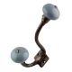 Solid Dark Grey Ceramic Antique Iron Hooks